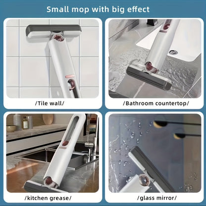 Mini Self-Squeeze Cleaning Mop – Desk, Window, Kitchen & Car Cleaner