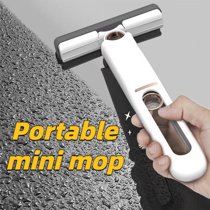 Mini Self-Squeeze Cleaning Mop – Desk, Window, Kitchen & Car Cleaner